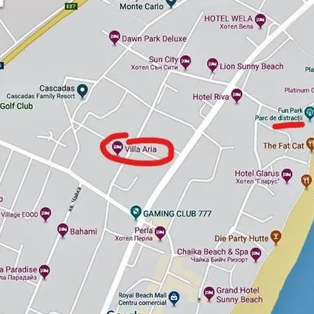 Hotel apartamentowy Aria Słoneczny Brzeg